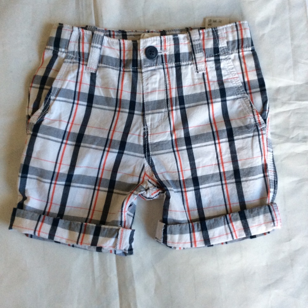 H&M PATRIOTIC Plaid Shorts